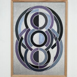 Kunsttryk - parafrasen Rytme - 70x50 cm  - Indrammet